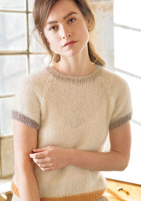 SWEATER MED KORTE ÆRMER Silkhair fra Lana Grossa