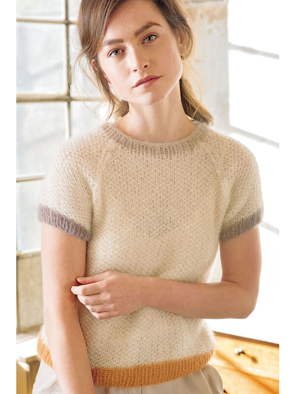 Lana Grossa SWEATER MED KORTE ÆRMER Silkhair