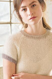 Lana Grossa SWEATER MED KORTE ÆRMER Silkhair