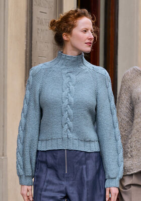 RAGLANSWEATER MED SNONINGER Alta Moda Alpaca fra Lana Grossa