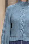 Lana Grossa RAGLANSWEATER MED SNONINGER Alta Moda Alpaca