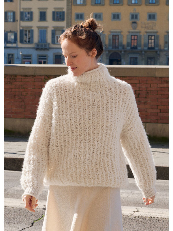 Lana Grossa RULLEKRAVESWEATER Orsetto & Alta Moda Alpaca