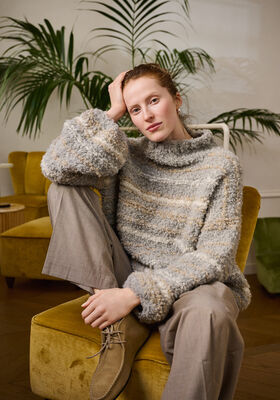 STRIBET SWEATER Orsetto fra Lana Grossa