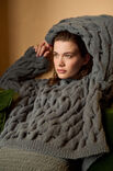 Lana Grossa SWEATER MED SNONINGSMØNSTER Nebbia