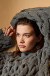 Lana Grossa SWEATER MED SNONINGSMØNSTER Nebbia