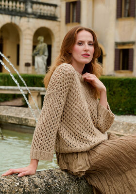 HULMØNSTER-BLUSE Summer Softness & Glamour fra Lana Grossa