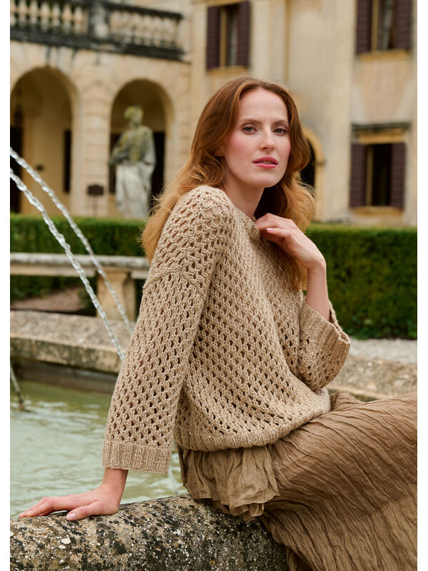 Lana Grossa HULMØNSTER-BLUSE Summer Softness & Glamour