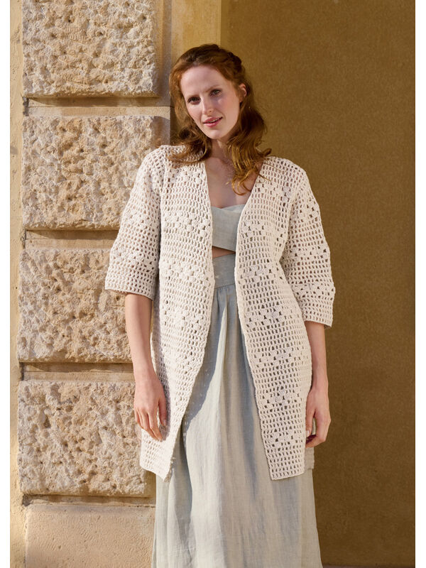 Lana Grossa HÆKLET CARDIGAN Summer Softness