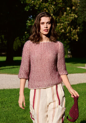 BRIOCHE-PULLOVER Glamour & Setasuri fra Lana Grossa