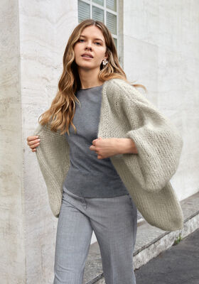 CARDIGAN Mohair di Gio fra Lana Grossa