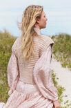 Lana Grossa SLIPOVER MED SNONINGER Natural Alpaca Pelo