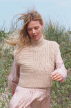 Lana Grossa SLIPOVER MED SNONINGER Natural Alpaca Pelo