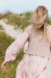 Lana Grossa SLIPOVER MED SNONINGER Natural Alpaca Pelo