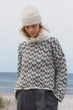 Lana Grossa PULLOVER MED JACQUARDMØNSTER Natural Alpaca Pelo