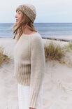 Lana Grossa TOP-DOWN RAGLANPULLOVER MED RIB Setasuri