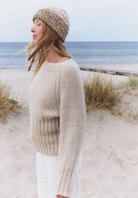 TOP-DOWN RAGLANPULLOVER MED RIB Setasuri fra Lana Grossa