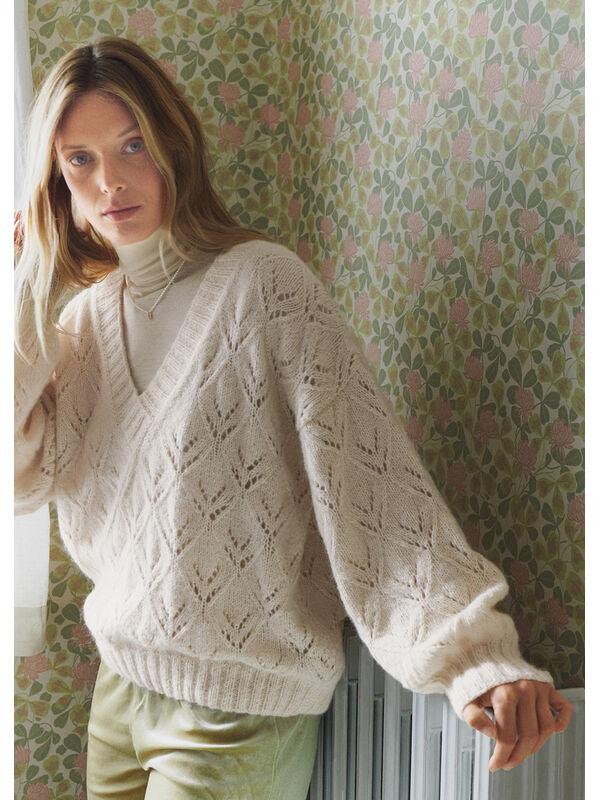 Lana Grossa HULMØNSTERPULLOVER Ecopuno & Setasuri