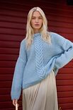 Lana Grossa PULLOVER MED HØJ HALSKANT Superkid Seta
