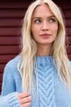 Lana Grossa PULLOVER MED HØJ HALSKANT Superkid Seta