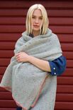 Lana Grossa HÆKLET SJAL Natural Superkid Tweed & Silkhair