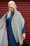 Lana Grossa HÆKLET SJAL Natural Superkid Tweed & Silkhair
