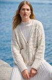 Lana Grossa CARDIGAN Natural Alpaca Pelo
