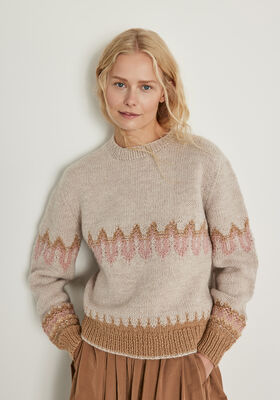 PULLOVER Landlust Naturwolle fra Lana Grossa