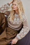Lana Grossa PULLOVER Natural Lama Chunky, Orsetto & Glamour