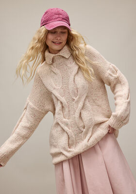 SWEATER Ecopuno & Natural Superkid Tweed fra Lana Grossa