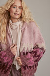 Lana Grossa JACQUARD-JAKKE Natural Alpaca Pelo, Silkhair & Orsetto