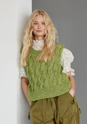 SLIPOVER Natural Alpaca Pelo & Natural Superkid Tweed fra Lana Grossa