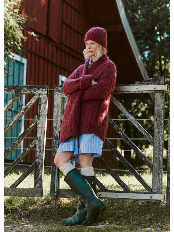 Lana Grossa SNONINGSJAKKE Mohair di Gio