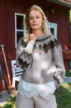 Lana Grossa SWEATER MED RUNDT BÆRESTYKKE Landlust Naturwolle