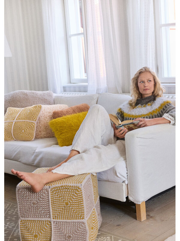Lana Grossa BETRÆK TIL SIDDEPUF Alta Moda Cashmere 16