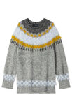 Lana Grossa SWEATER MED RUNDT BÆRESTYKKE Natural Alpaca Pelo & Basta