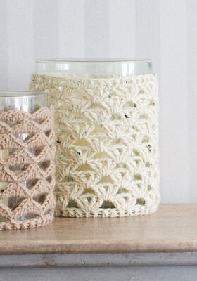BETRÆK TIL LYSGLAS Cool Wool Superbig & Natural Superkid Tweed fra Lana Grossa