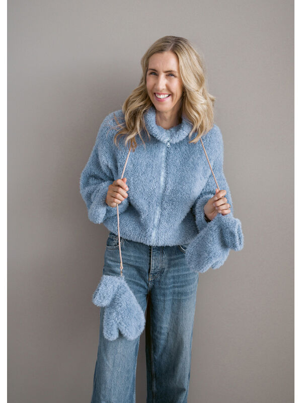 Lana Grossa CLOUD PILE-JAKKE Pelliccia
