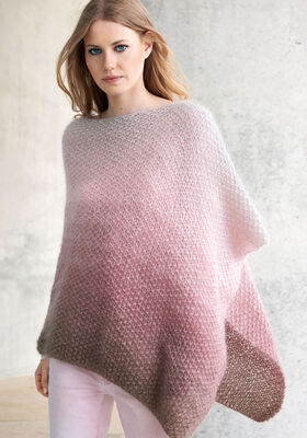 PONCHO Silkhair fra Lana Grossa