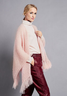 PONCHO Silkhair fra Lana Grossa