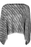 Lana Grossa PONCHO I TIGERMØNSTER Silkhair - Strikkeopskrift (NO)