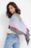 Lana Grossa TREKANTET SJAL Cool Wool Lace Hand-dyed & Cool Wool Lace