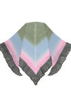 Lana Grossa TREKANTET SJAL Cool Wool Lace Hand-dyed & Cool Wool Lace