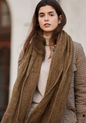 STOLA Cool Wool Lace & Silkhair - Strikkeopskrift (SE) fra Lana Grossa