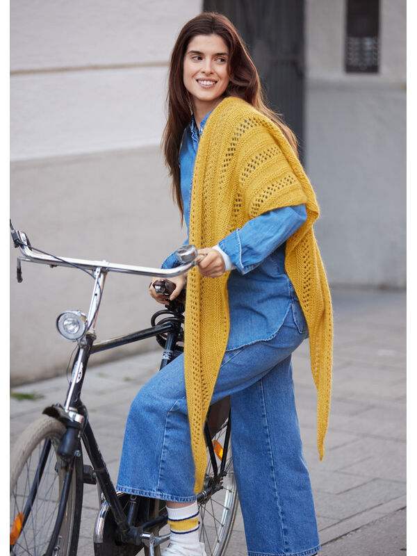 Lana Grossa SJAL Cashmere Love & Silkhair - Strikkeopskrift (SE)