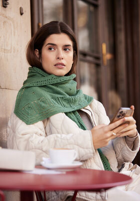 STOLA Cool Wool Lace - Strikkeopskrift (SE) fra Lana Grossa