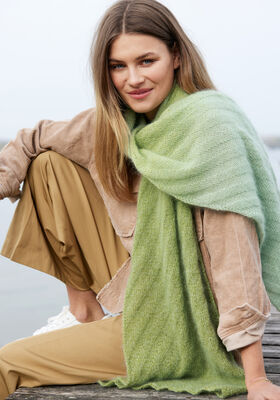 SJAL Merino Lace Aquarell & Silkhair - Strikkeopskrift (SE) fra Lana Grossa