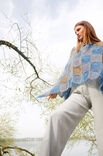 Lana Grossa PONCHO Silkhair Print - Strikkeopskrift (SE)