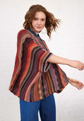 PONCHO Farfalla fra Lana Grossa