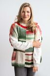 Lana Grossa SLIPOVER Gomitolo (Christmas Edition Lurex) - Strikkeopskrift (SE)