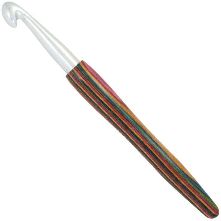 Lana Grossa Uld Hæklenål Aluminium Træskaft Design Træ Color Str.10,0